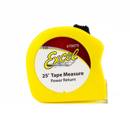 Excel Blades 25' Tape Measurer Carbon Steel Double Sided Taper Ruler, 6pk 70075